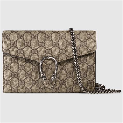 gucci dionysus gg supreme chain wallet ราคา|Gucci Dionysus Chain Wallet Beige/White .